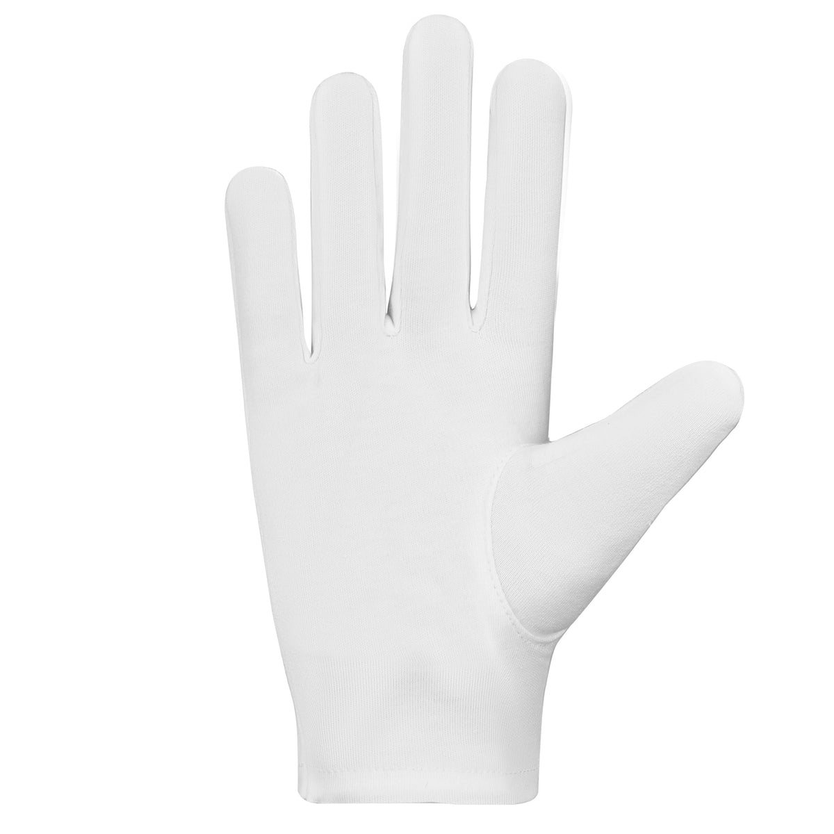 Grand Sentinel Blue Lodge Gloves - Gold Embroidery White Cotton - Bricks Masons