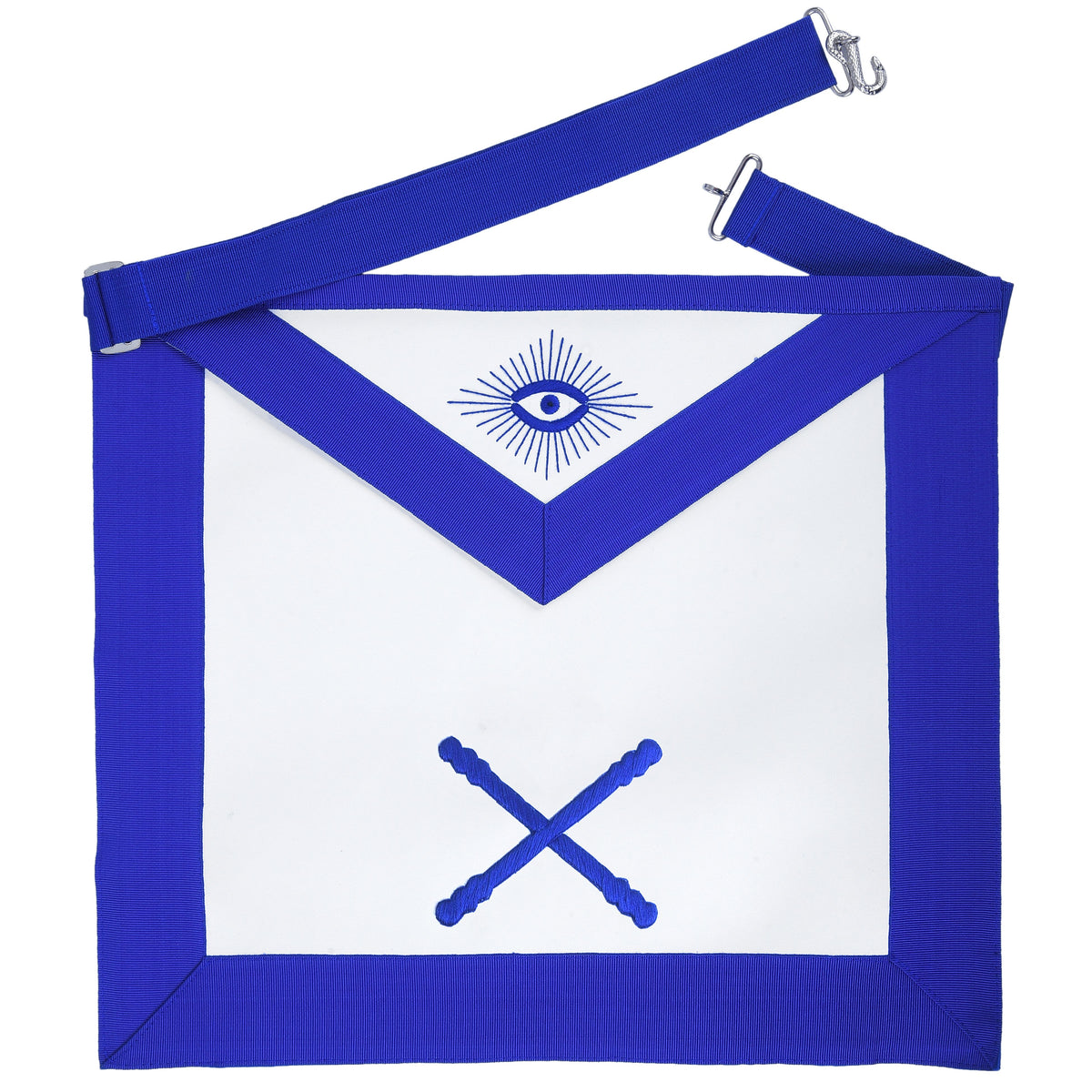 Marshal Blue Lodge Officer Apron - Machine Embroidery - Bricks Masons
