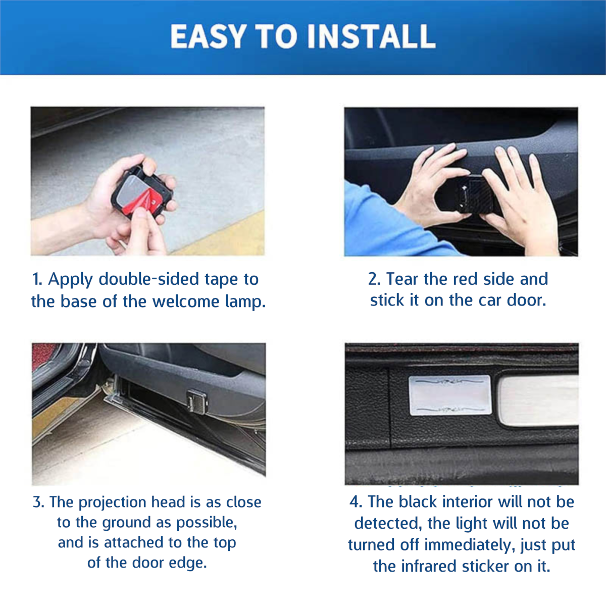 Widows Sons Car Door Light Projector - Customizable Wireless LED - Bricks Masons