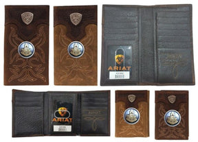 Past Master Blue Lodge Wallet - Square & Compass Tan and Brown - Bricks Masons