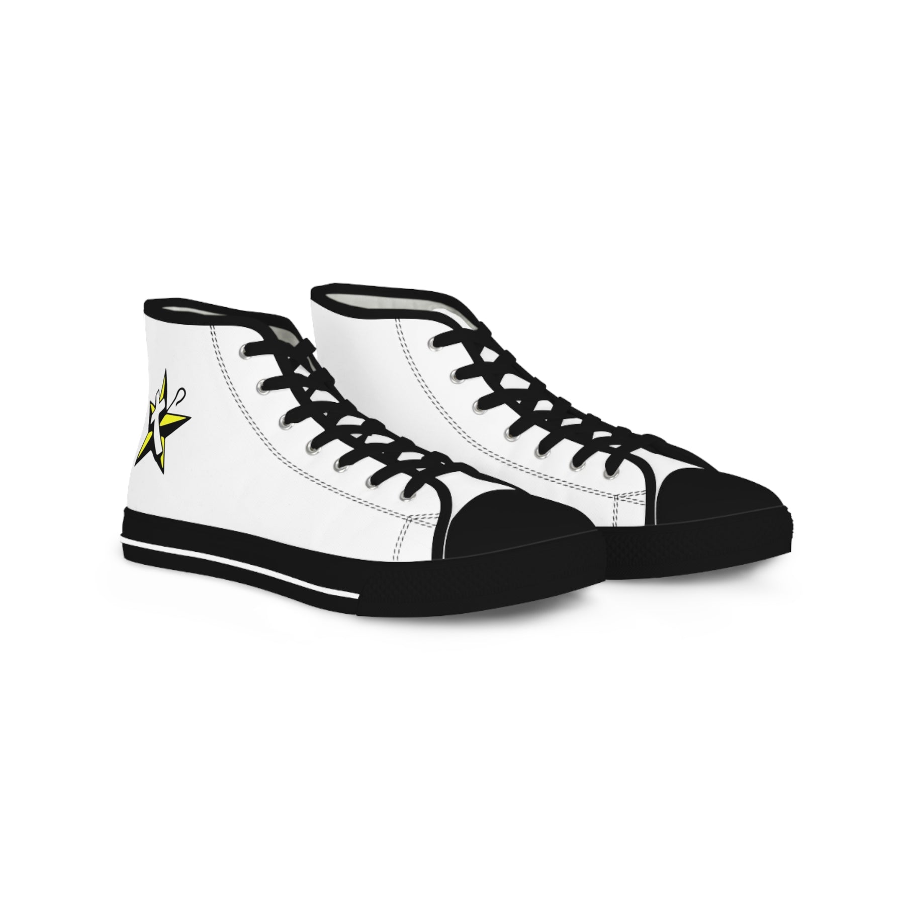 The Order of the White Shrine of Jerusalem Sneaker - High Top Black & White - Bricks Masons
