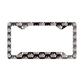 Master Mason Blue Lodge License Plate Frame - Crossed Flags Pattern - Bricks Masons