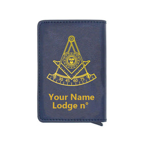 Past Master Blue Lodge California Regulation Wallet - Various Colors - Bricks Masons