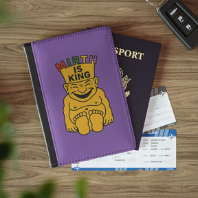 Royal Order of Jesters Passport Cover - Purple Mirth is King - Bricks Masons