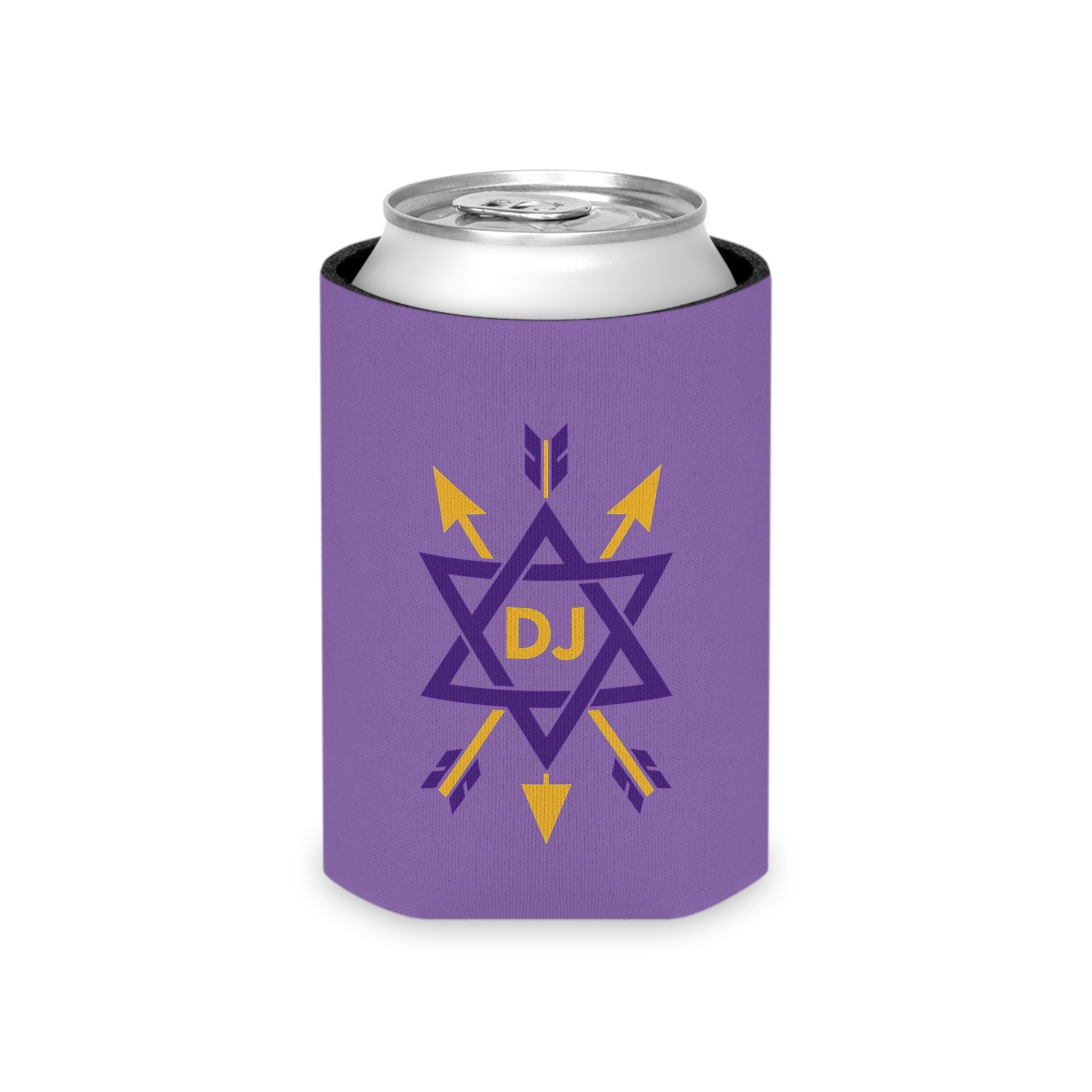 Order of the Secret Monitor Can Cooler - Purple Polyester Exterior - Bricks Masons