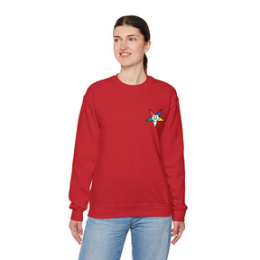 OES Sweatshirt - Crewneck Embroidered Emblem - Bricks Masons
