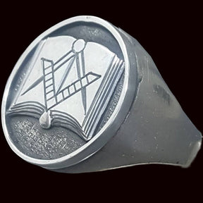 Masonic Ring, Apprentice Degree, Silver, Freemasonry Art. 1171 - Bricks Masons
