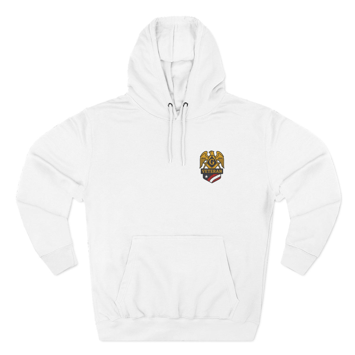 Master Mason Blue Lodge Hoodie - Veteran Mason Three-Panel Fleece - Bricks Masons