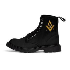 Master Mason Blue Lodge Boot - Black Canvas