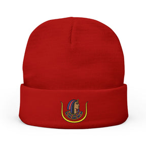 DOI Beanie - Knit Embroidery Emblem - Bricks Masons