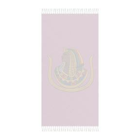 DOI Towel - Pink Polyester With Knotted Tassels Beach Cloth - Bricks Masons
