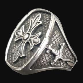 Knights Templar Ring 2.5 x 2 cm 15 g Silver Art 1274 - Bricks Masons