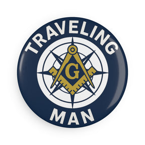 Master Mason Blue Lodge Magnet - Decorative Refrigerator - Bricks Masons