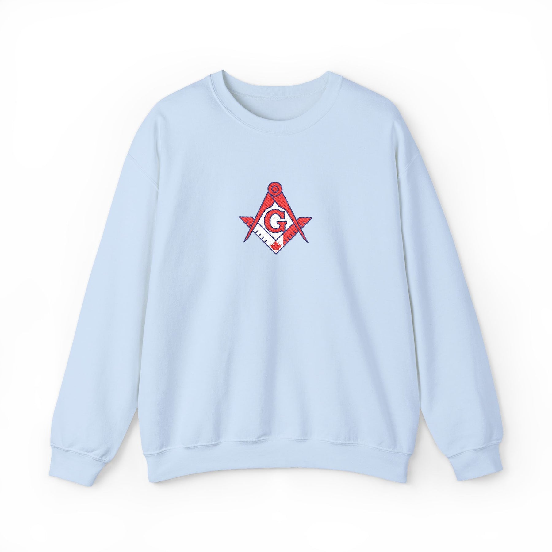 Master Mason Blue Lodge Canada Jurisdiction Sweatshirt - S&C with Canada Flag - Bricks Masons