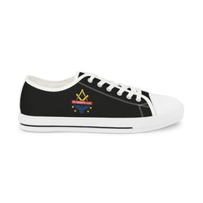 National Sojourners Sneaker - Low Top Sneaker Black & White - Bricks Masons