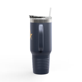 Master Mason Blue Lodge Ringneck Tumbler - Golden Square & Compass G Emblem