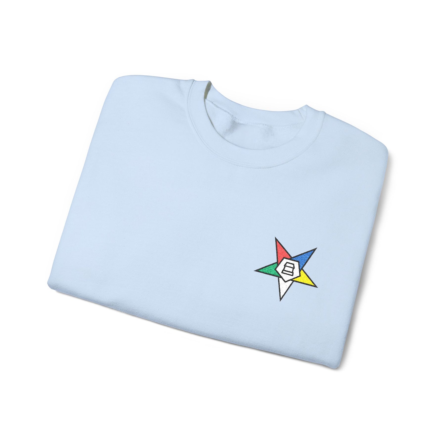 OES Sweatshirt - Crewneck Embroidered Emblem - Bricks Masons