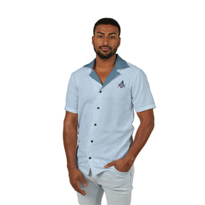 Men's Hawaiian Camp Shirt (AOP) - Bricks Masons