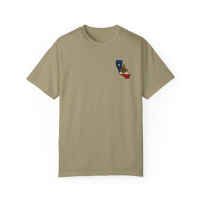 Master Mason Blue Lodge T-Shirt - Garment-Dyed California Mason - Bricks Masons