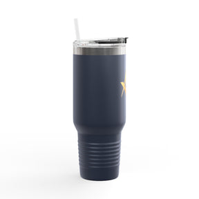 Master Mason Blue Lodge Ringneck Tumbler - Golden Square & Compass G Emblem