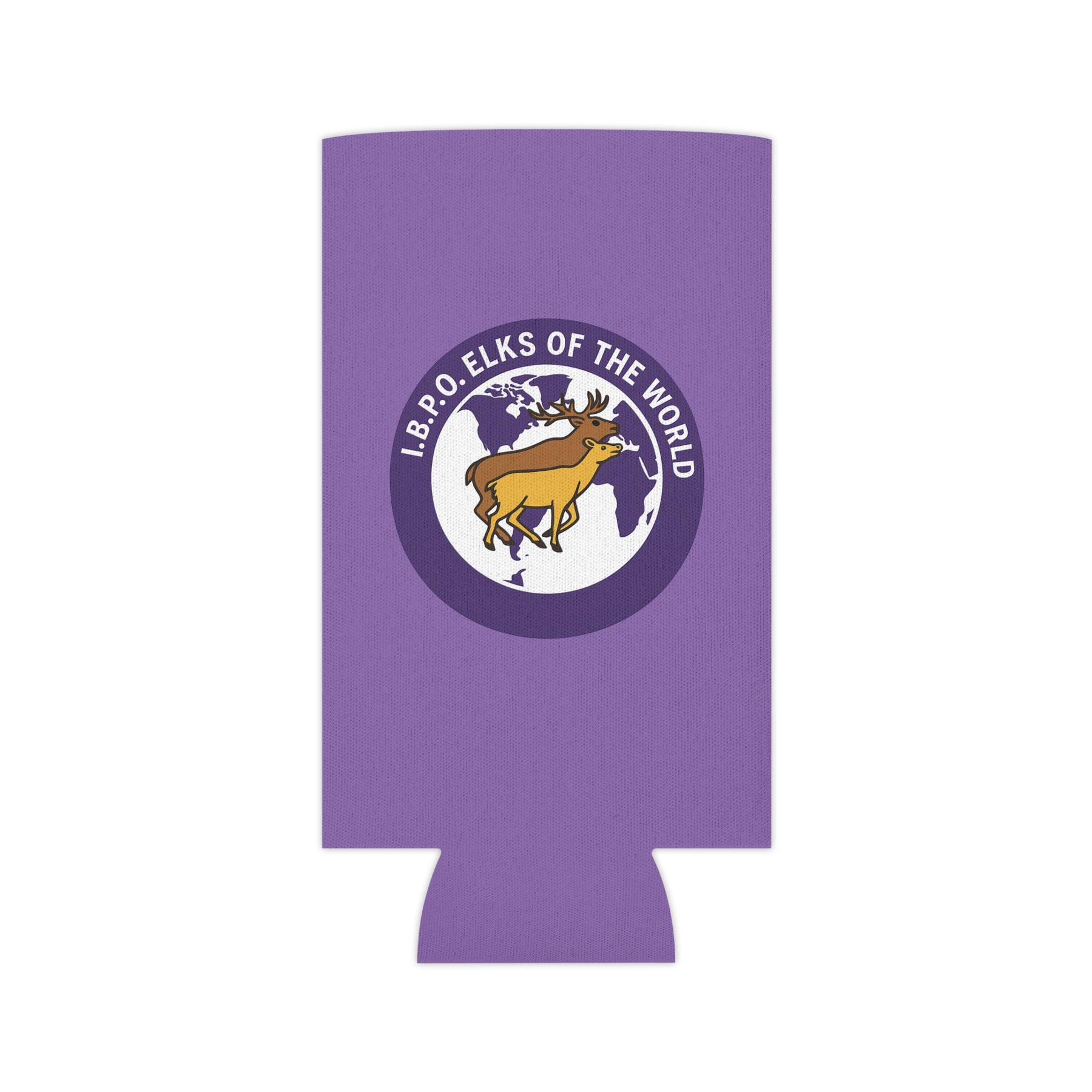 Elks of the World Can Cooler - IBPO Purple - Bricks Masons