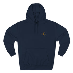 Master Mason Blue Lodge Australia Jurisdiction Hoodie - Embroidered Front Emblem - Bricks Masons