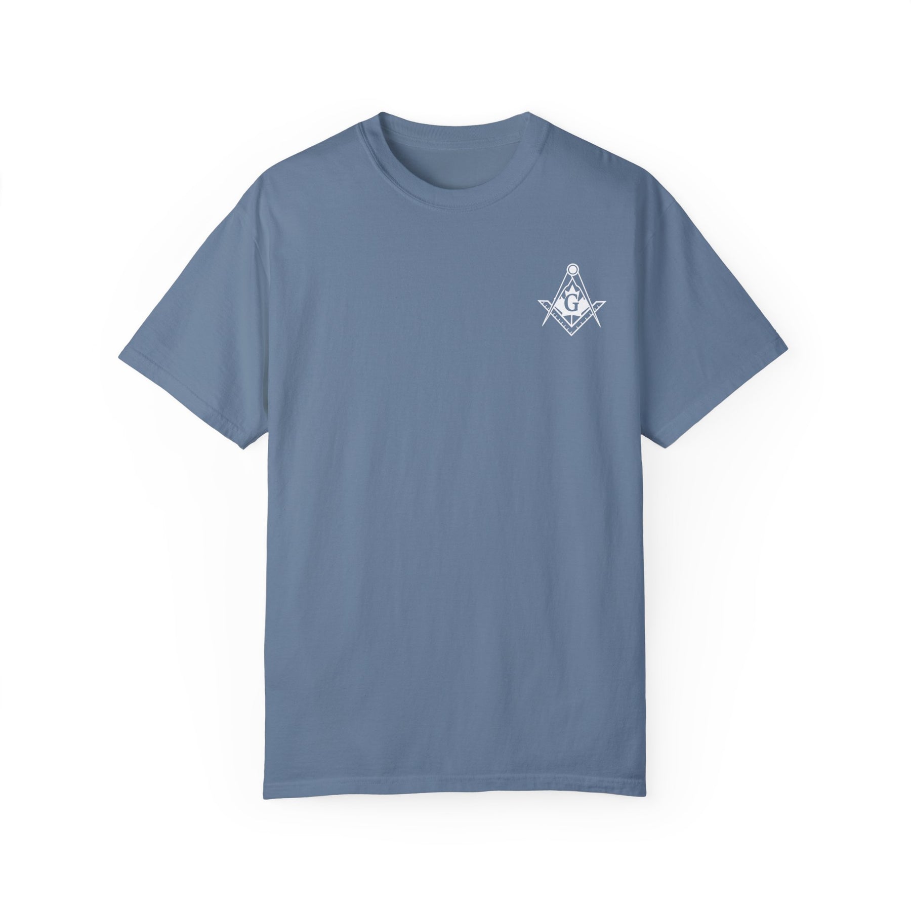 Master Mason Blue Lodge Canada Jurisdiction T-Shirt - Garment-Dyed Tee - Bricks Masons