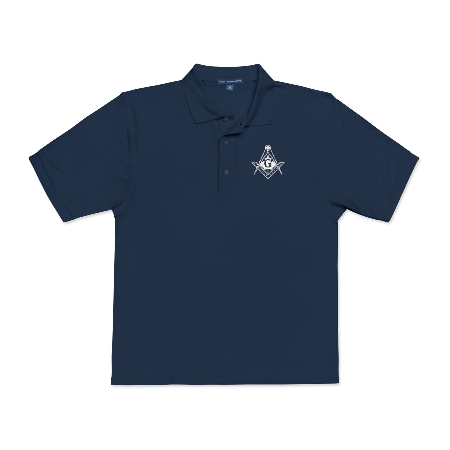 Master Mason Blue Lodge Canada Jurisdiction Polo Shirt - Embroidered S&C Various Colors - Bricks Masons