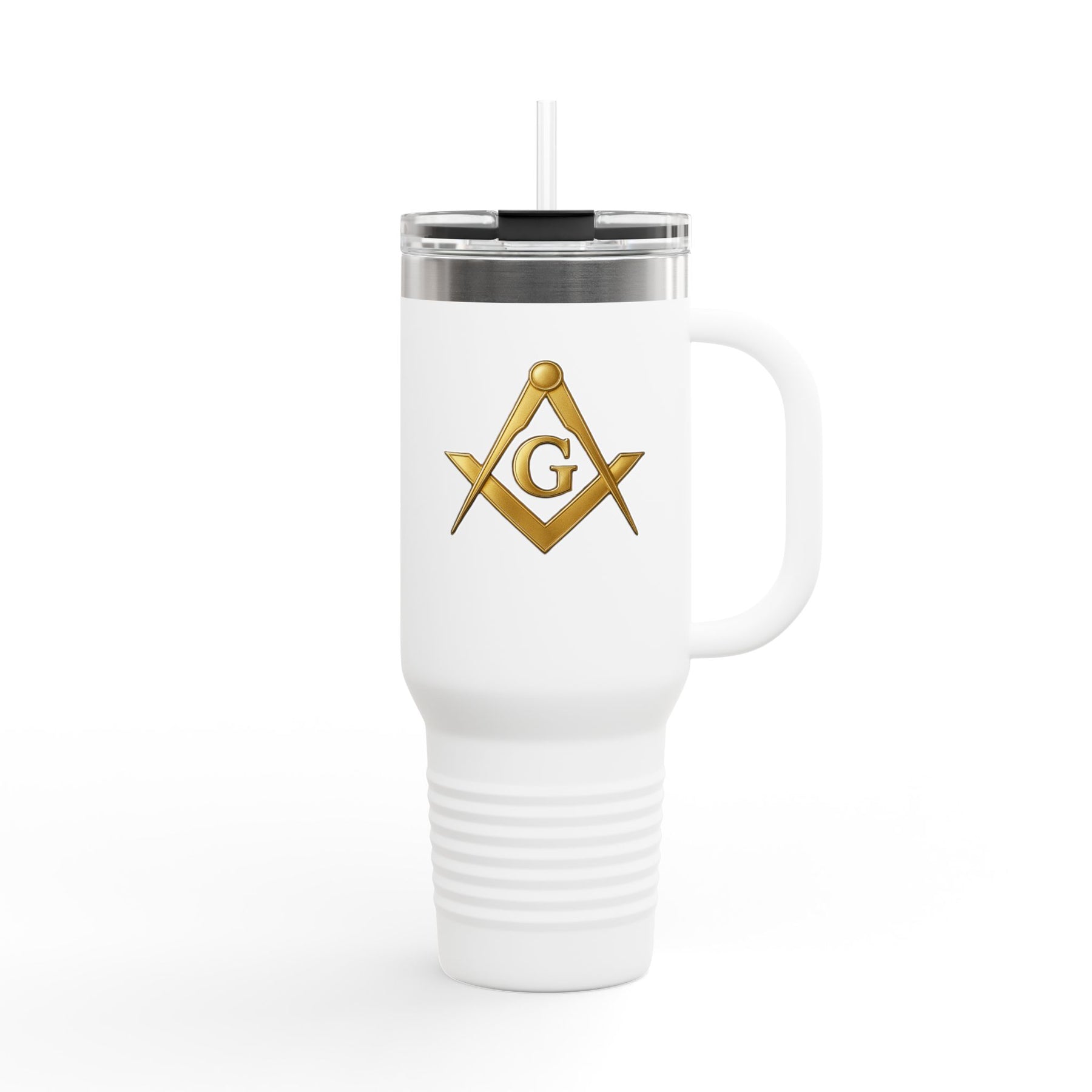 Master Mason Blue Lodge Ringneck Tumbler - Golden Square & Compass G Emblem