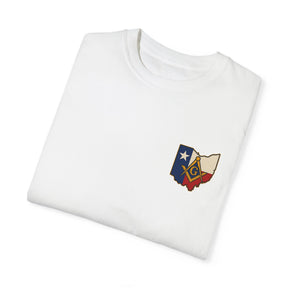 Master Mason Blue Lodge T-Shirt - Garment-Dyed Ohio Mason - Bricks Masons