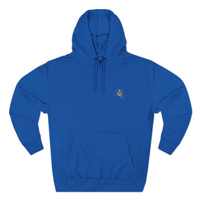 Master Mason Blue Lodge Australia Jurisdiction Hoodie - Embroidered Front Emblem - Bricks Masons