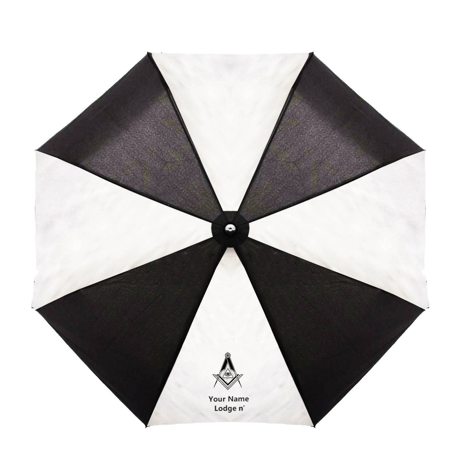 Master Mason Blue Lodge Umbrella - Wings Down Three Folding Windproof