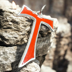 Templar Tau Cross Pendant in Silver 2.7 cm 4 g Art 202 - Bricks Masons