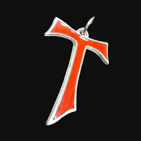 Templar Tau Cross Pendant in Silver 2.7 cm 4 g Art 202 - Bricks Masons