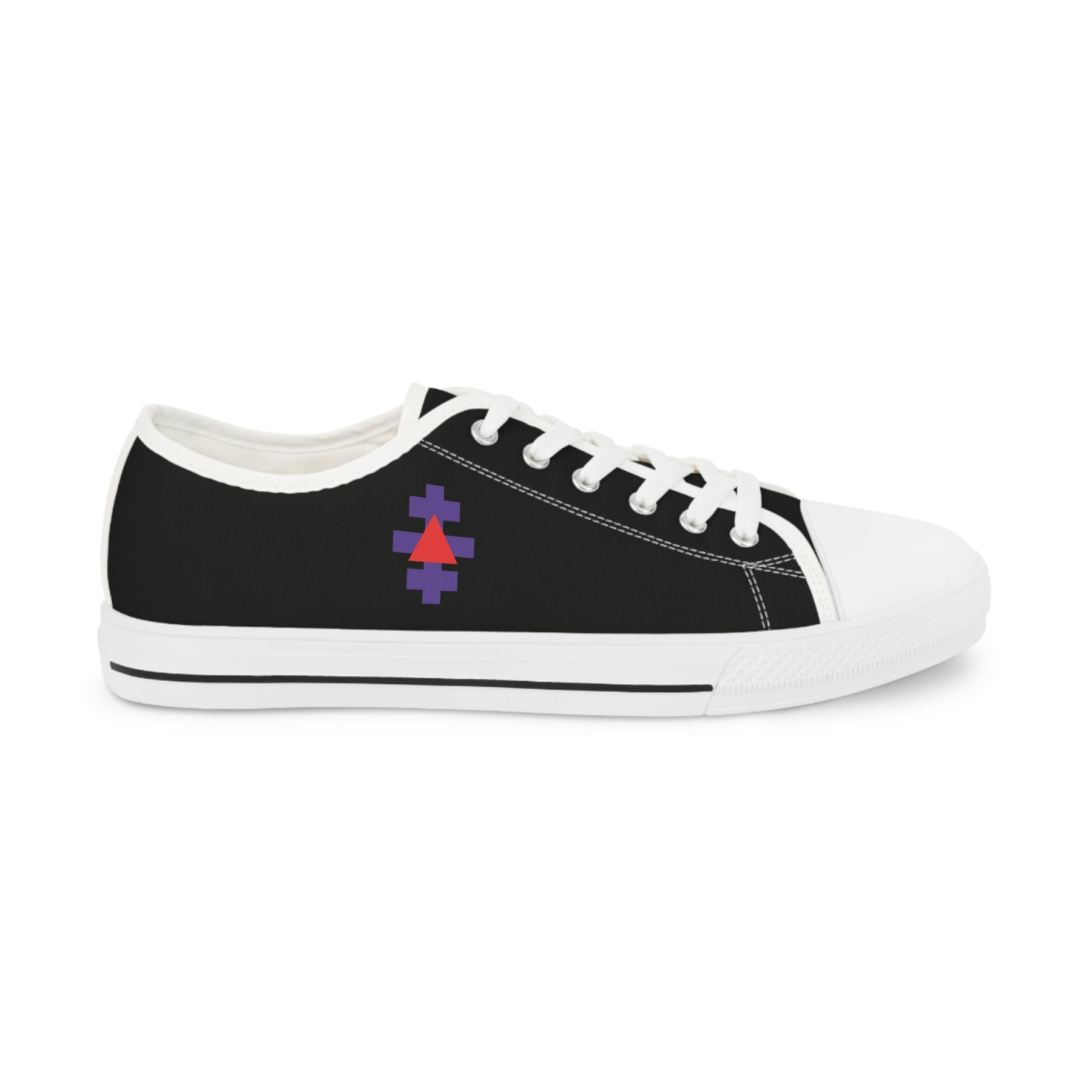 Knight Templar Priests Sneaker - Low Top Sneaker Black & White - Bricks Masons