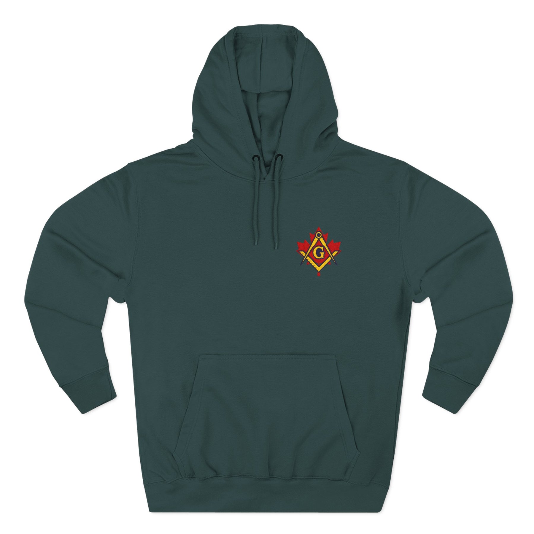 Master Mason Blue Lodge Canada Jurisdiction Hoodie - Stitched Insignia Detail - Bricks Masons