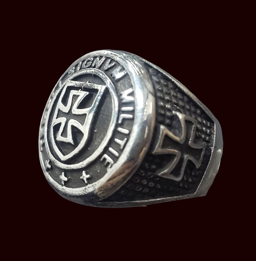 Templar Cross Ring in Silver 2 cm 21 g Art 275 - Bricks Masons