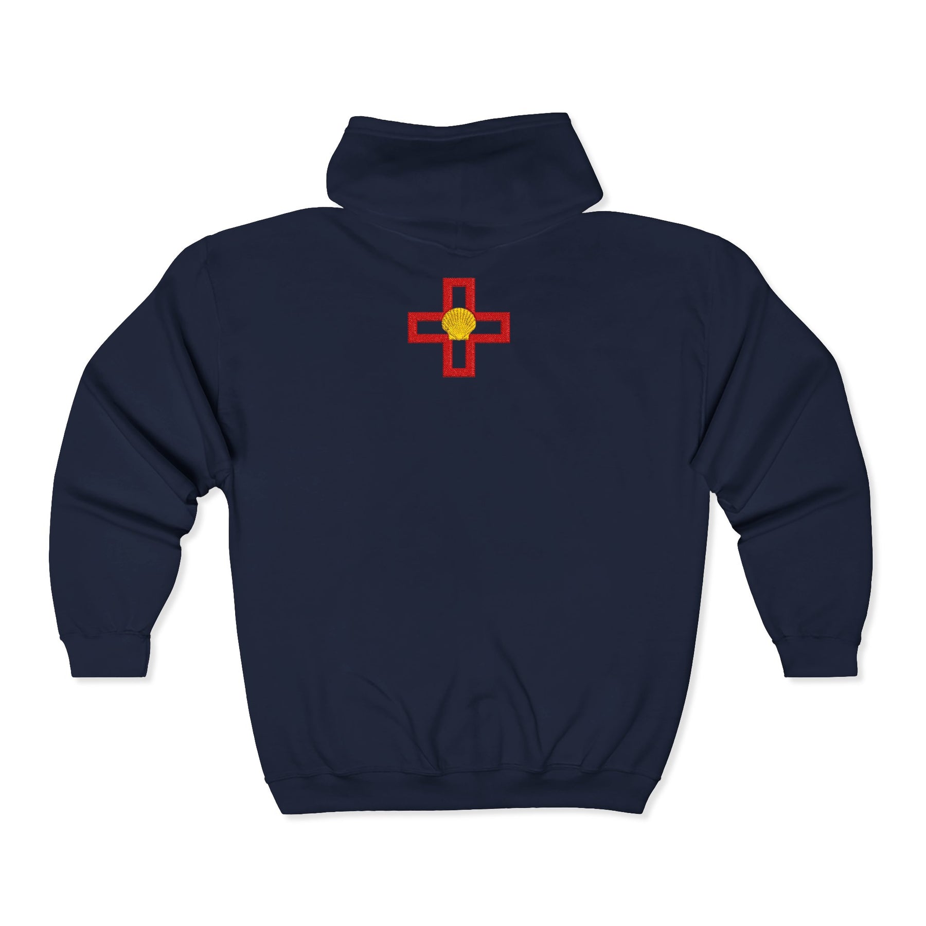 St. Thomas of Acon Hoodie - Zip Up Jacket Dual Embroidered Design - Bricks Masons