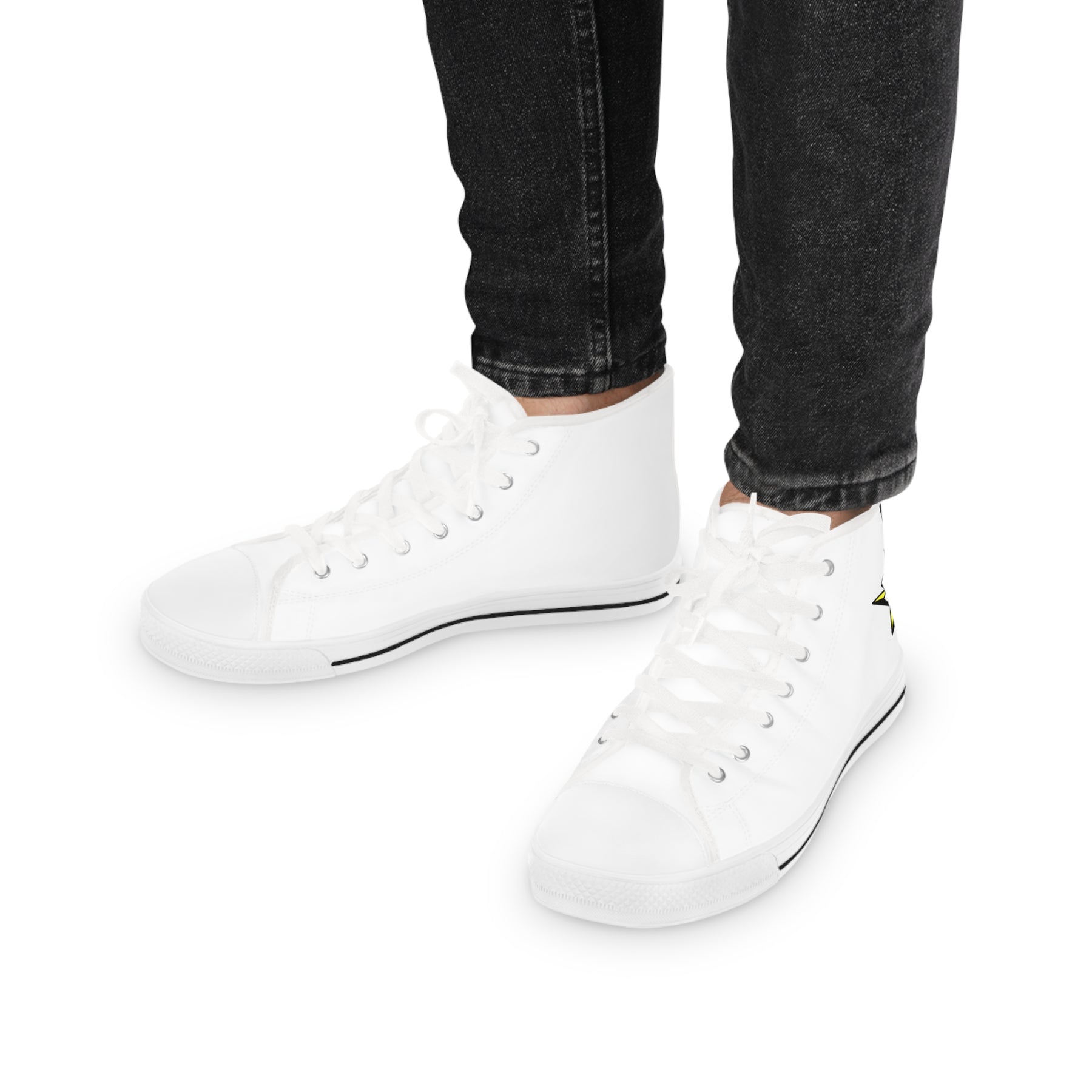 The Order of the White Shrine of Jerusalem Sneaker - High Top Black & White - Bricks Masons