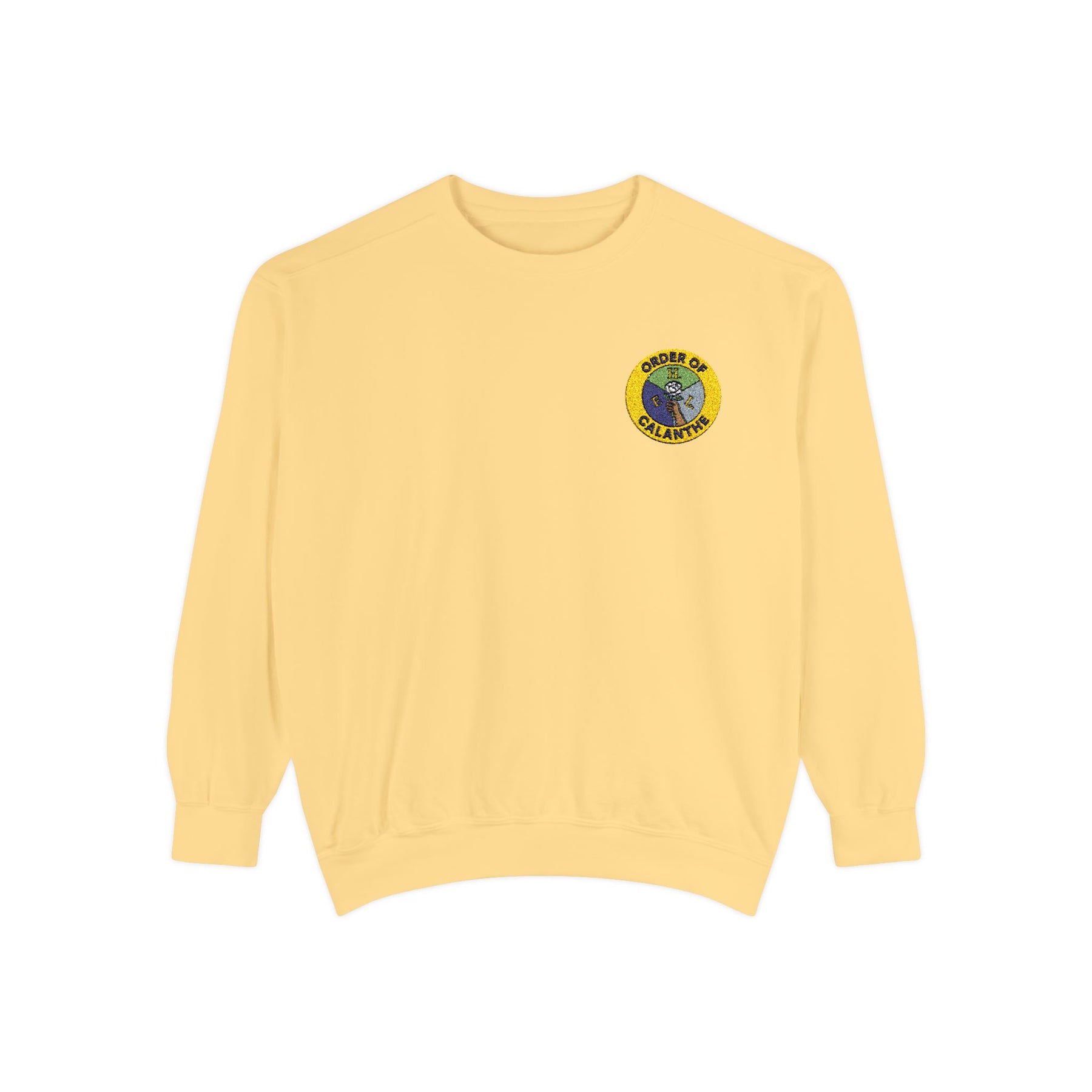 Order of Calanthe Sweatshirt - Left Chest Embroidered Badge - Bricks Masons