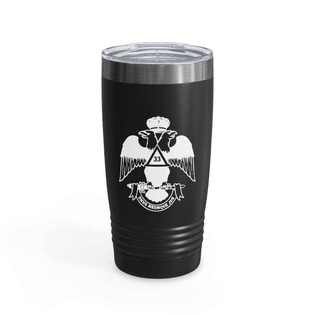 33rd Degree Scottish Rite Ringneck Tumbler - Wings Down Various Colors - Bricks Masons