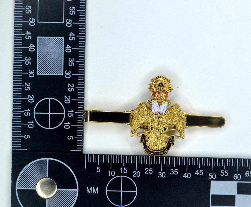 33rd Degree Scottish Rite Tie Bar - Wings Down - Bricks Masons