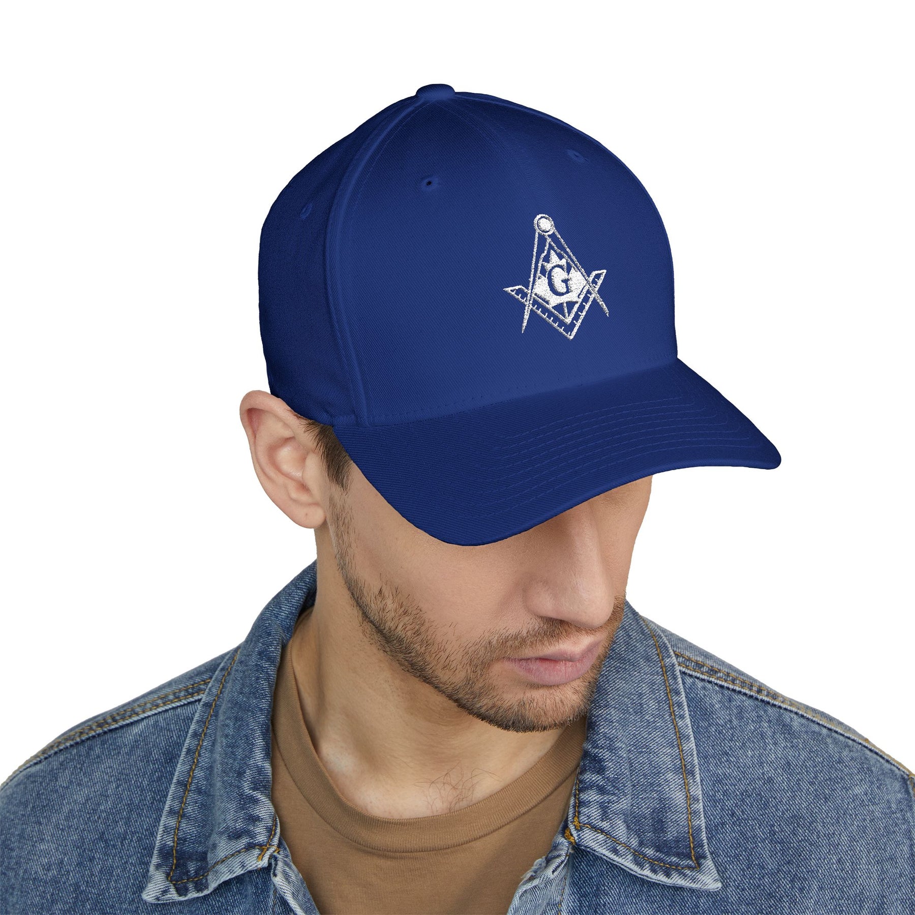 Master Mason Blue Lodge Canada Jurisdiction Baseball Cap - Embroidered Closed-Back Cap - Bricks Masons