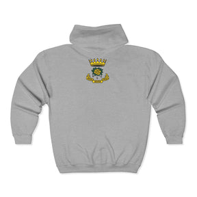 Rose of Seven Seals Hoodie - Zip Up Jacket Chest and Back Embroidery - Bricks Masons