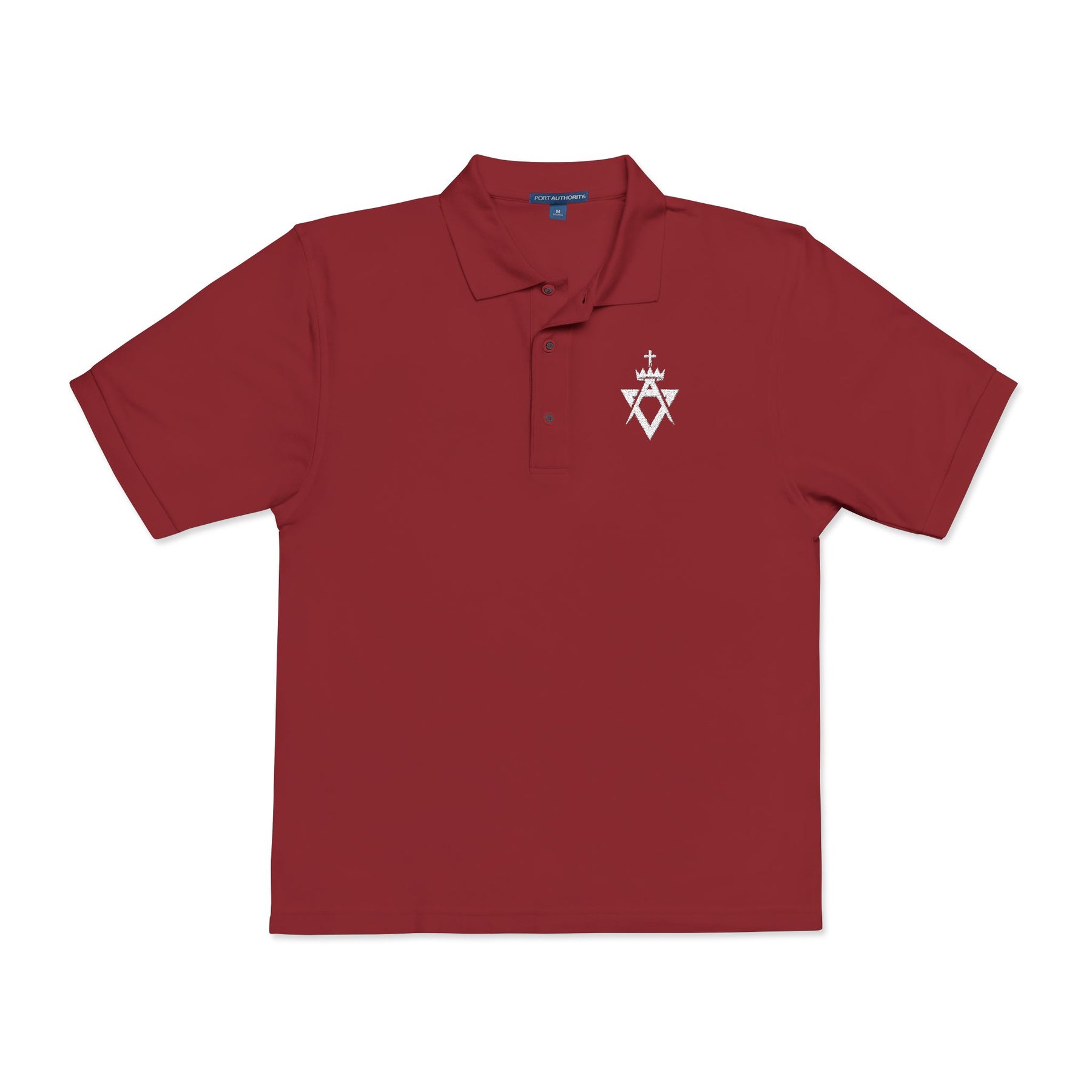 Allied Masonic Degrees Polo Shirt - Embroidered White AMD Emblem Various Colors - Bricks Masons