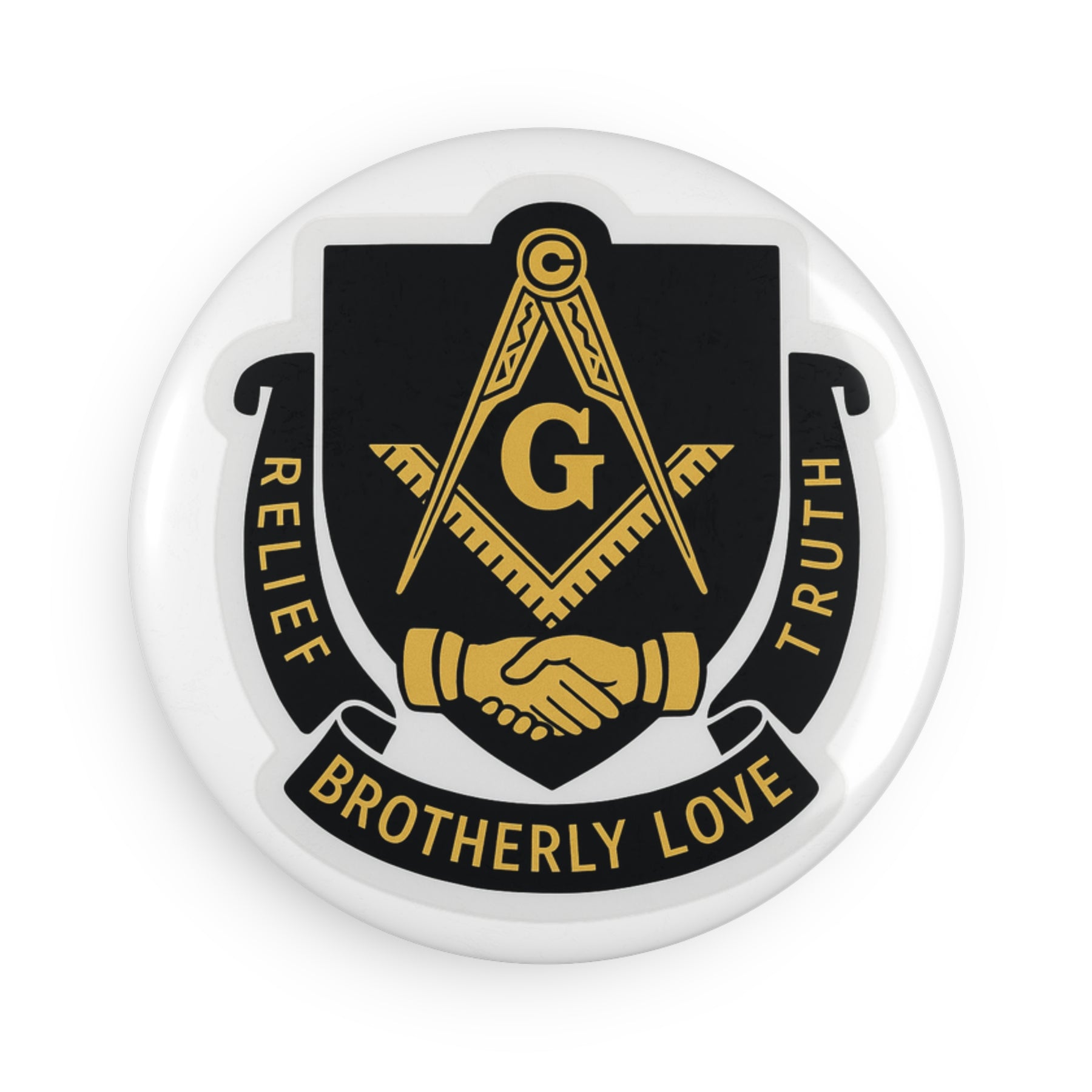 Master Mason Blue Lodge Magnet - Decorative Refrigerator - Bricks Masons