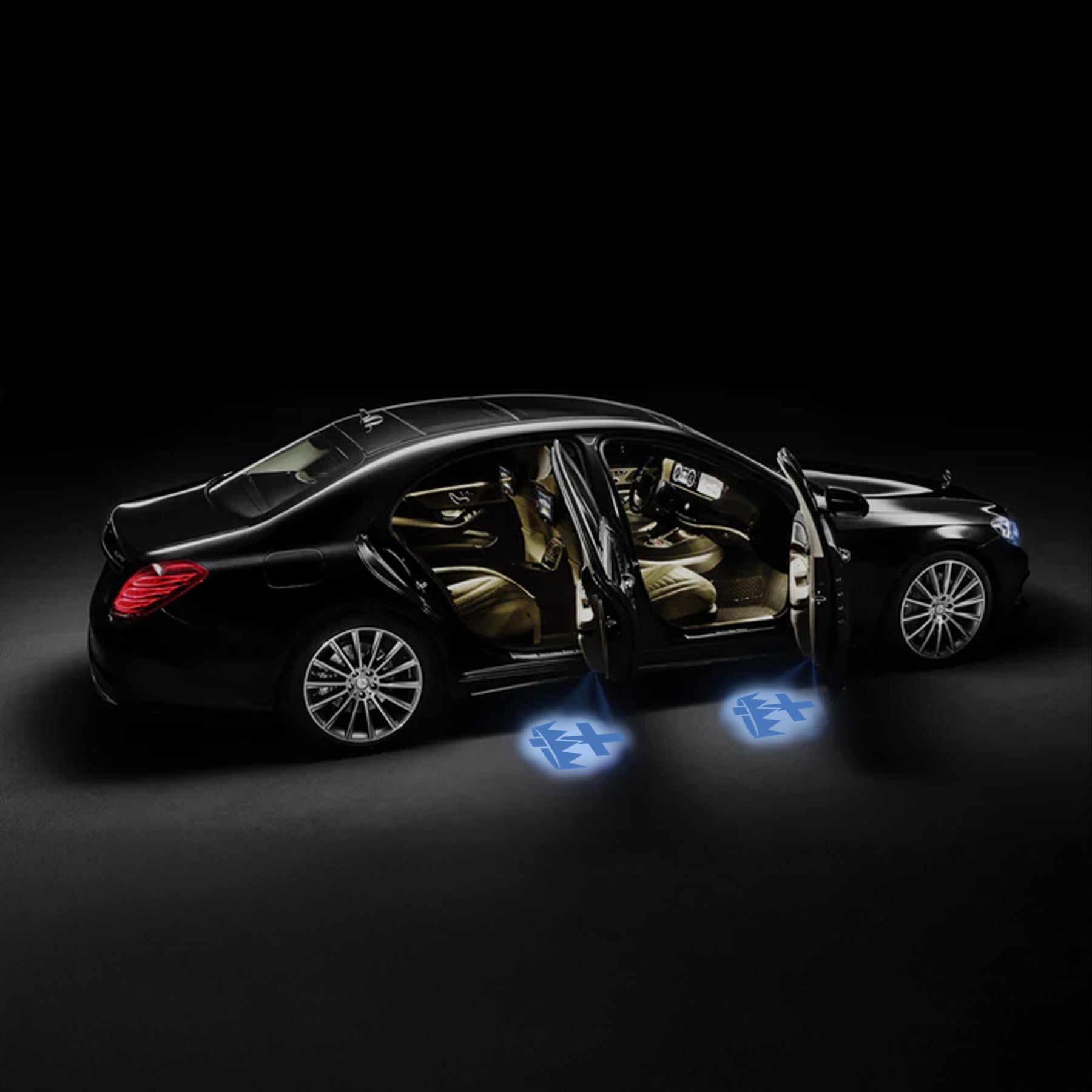 Knights Templar Car Door Light Projector - Customizable Wireless LED - Bricks Masons