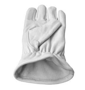 Past State President Elks of the World Gloves - White Leather - Bricks Masons