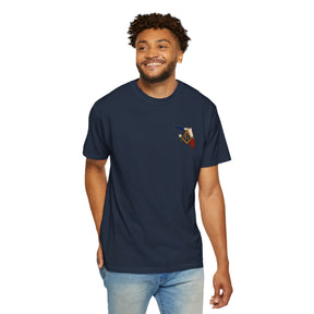 Master Mason Blue Lodge T-Shirt - Garment-Dyed Florida Mason - Bricks Masons