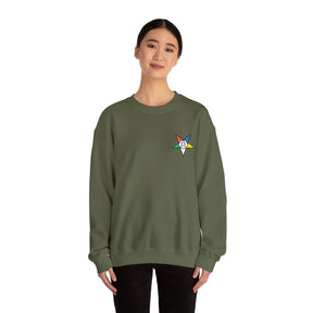 OES Sweatshirt - Crewneck Embroidered Emblem - Bricks Masons